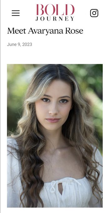 Hot off the press! Avaryana Rose 🥀 https://t.co/hMwWLslJ19  #actress #babesagainstbullying #fatherdaughter